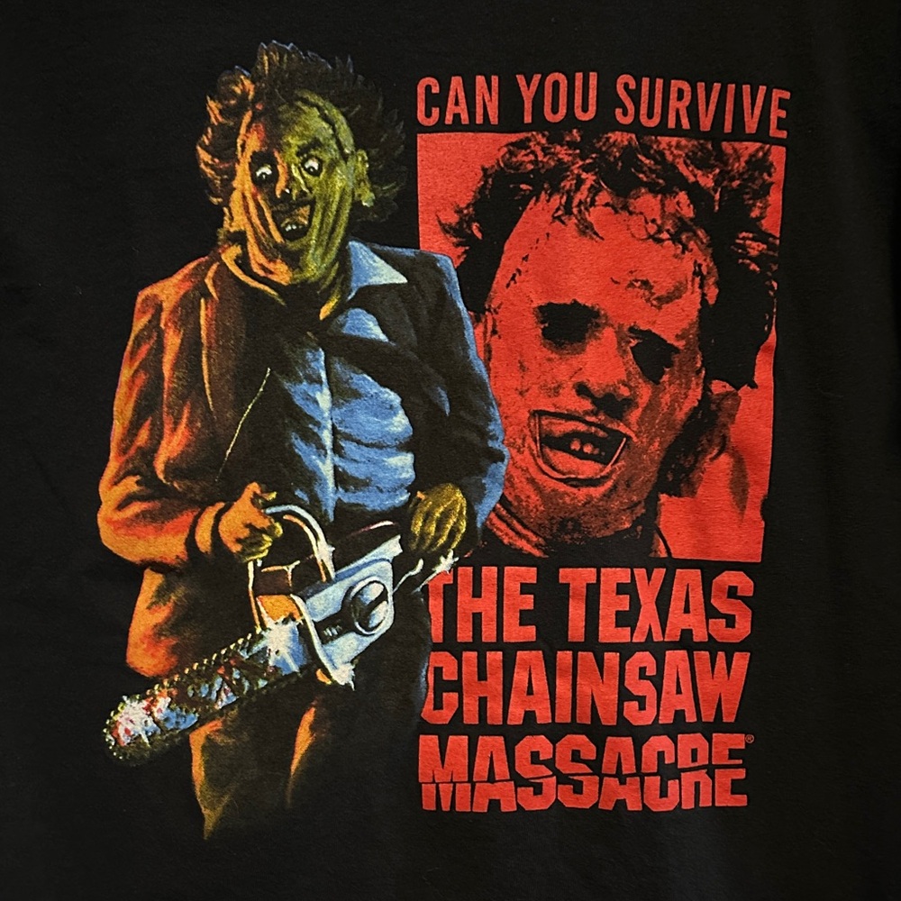 Texas Chainsaw Massacre Black Graphic T-Shirt